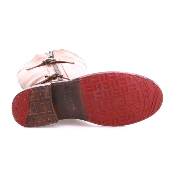 Bed|Stu Gogo Lug Brown Leather Mid-calf leather boot - Picture 4 of 11